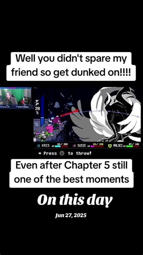 This entire fight is just epic #deltarune #mrpatapon #gaming #fyp