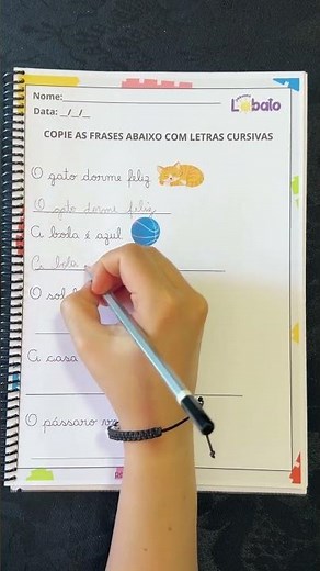 Atividade com Letras Cursivas para Treinar a Caligrafia | Pequeno Lobato