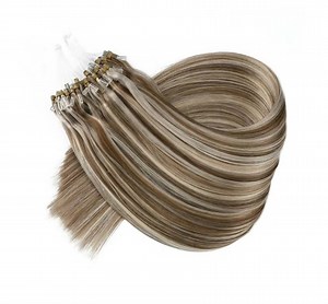 [Hot Item] Double Drawn Indian Micro Loop Hair 0.5g/0.8g/1g Cheap Micro Ring Hair Extension