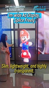 Hiled Holographic Cold DisplayPlug & play, instant onUltra-slim & crystal-clear1m width, seamless splicing availableUp to 2m in heightCheck out the effect. | Hiled Display