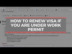 2019||How to RENEW Visa if You Are Temporary Worker in Canada