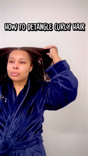 How to detangle curly hair. #natural #beauty #curlyhair #amazing #likeandsubscribe #comment #viral