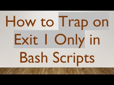 How to Trap on Exit 1 Only in Bash Scripts