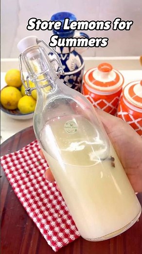 Make lemon juice last 3 months with this trick #FoodStorage #HealthyLiving