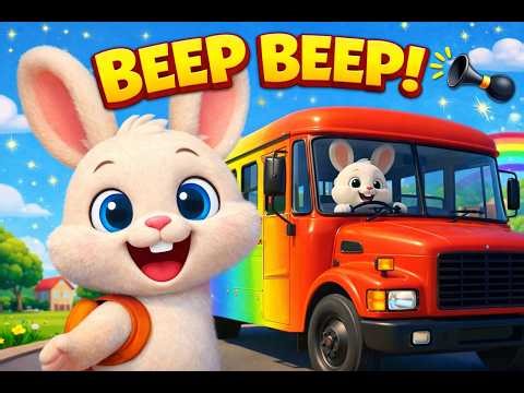 Benny Bunny Drives the Bus.. Beep Beep ! 🚌🐰 | Fun Preschool Learning Adventure