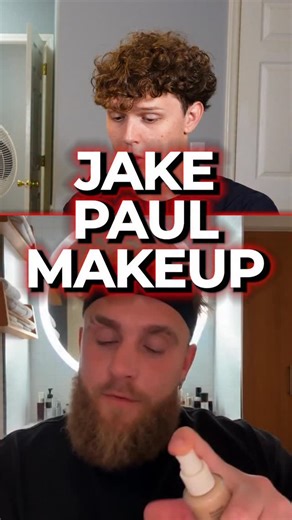 Reel Talk 📱🎙️ on Instagram: "Jake Paul Makeup Tutorial💋💄Would YOU Buy a Jake-Up Kit⁉️@whristan • • • • • • • #jakepaul #makeup #notai #Brainrot #podcast #meme #unemployed #unemployment"