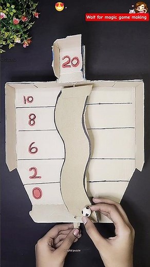 Diy Wobble Roll Ball Game from cardboard 💯🪀 Easy kids game craft💫😱#shorts #diy #kids #youtubeshorts