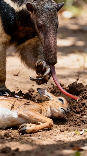 791K views · 1.6K reactions | Tamandua Hero Saves Lamb From Deadly Fly Swarm! #animals #wildlife #rescue | Vu Tv | Facebook