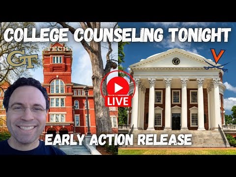 College Counseling LIVE | UVA & Georgia Tech Early Action Stats + Admissions Questions Answered