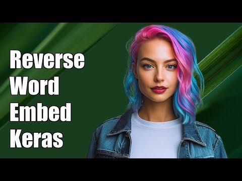 reverse word embeddings in keras - python