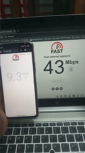 smartphone Vs Laptop wifi internet speed test or comparison