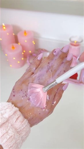 Asmr Hand Care Routine 🤚🏻🧴🍓 #aesthetic #satisfying #asmr #asmrsounds #relaxing #selfcare #shorts