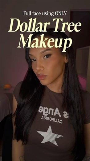 Full face using ONLY Dollar Tree makeup 🌟 #dollartreemakeup #dollartreefinds #beautycreator #makeup
