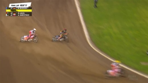 GERMANY COMES OUT OF NOWHERE❗ Norick Blödorn and Mario Hausl secured a vital win against Poland, the defending Speedway of Nations 2 champions, in Heat 11 to set themselves on top of today's point standings. Watch the finale tomorrow at 12:30pm ET on the Network 📺 | RACER Network