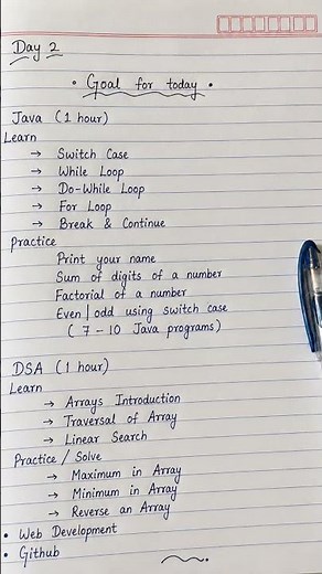 Day 2 of My Placement Preparation 🚀 | Java + DSA + Coding Practice