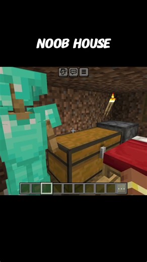 minecraft noob vs pro house #shortvideo