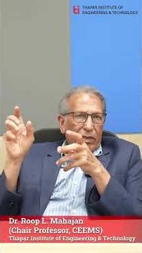 From Coal to Graphene: The Future of Emerging Materials | Dr. Roop L. Mahajan | Thapar Institute