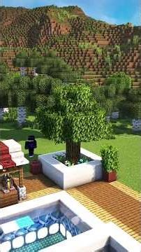 Minecraft Swimming Pool 🏊 #minecraft #shorts