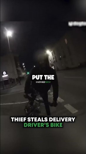 Thief STEALS Delivery Driver's Bike 😳