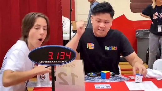 Watch: 21-year-old solves Rubik's cube in record 3.13 seconds