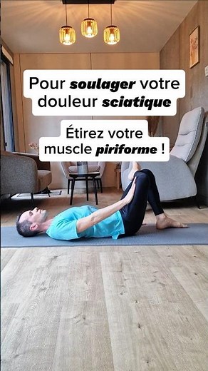 Soulager la douleur sciatique avec cet exercice simple !✨️ #stretching #sciatica