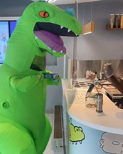 RAWRRRR Translation: Gotta get some Reptar on Ice Cream! Get yours TODAY thru 9/15 at Milk & Cream Cereal Bar | Reptar