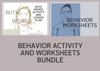 Behavior Activity and Worksheets Bundle, grades 5-9 (US)