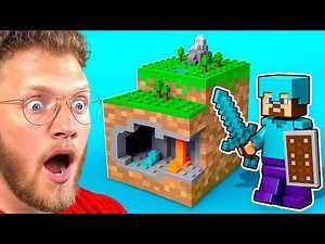 He built a Lego MINECRAFT World!