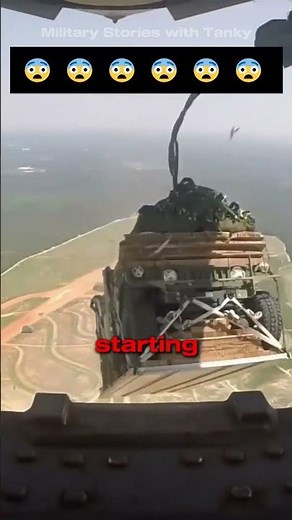 Military Plane Dropping Tanks from the Air!😱