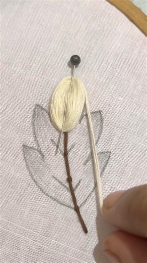 Leaf embroidery pattern #art #leaf #embroidery