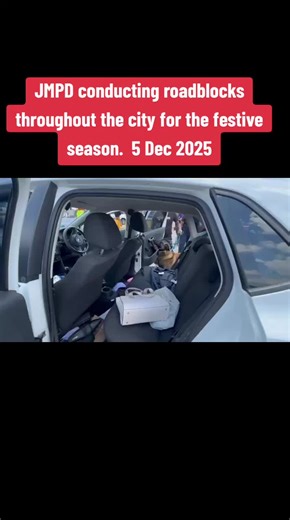 JMPD Roadblocks in Johannesburg for Festive Season