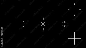 star Graphic shape firework element on black background, White color line star shape animation Circle bursting Highlight Motion graphics with a black screen