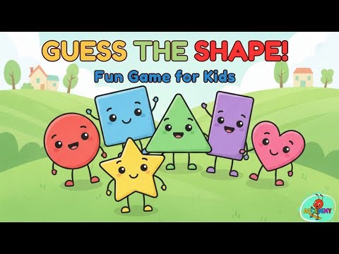 GUESS THE SHAPE! Fun Rhyming Game for Kids | 🌟 Learn Shapes & Colors | Fun Quiz Game for Kids
