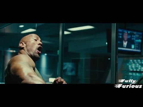 Furious 7 (2015) Rock vs Jason Statham Scene Hd