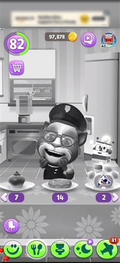 HAHA! 😂🌶+🧊 = Black & White Tom | My Talking Tom 2 #mytalkingtom2