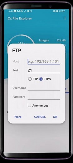 Connect to FTP from Android - 59 Seconds #shorts