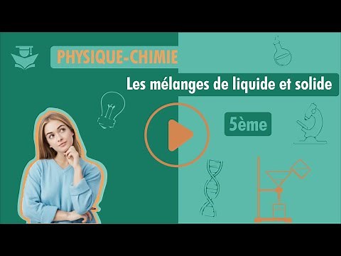 5eme - Physique-Chimie - Les mélanges en chimie