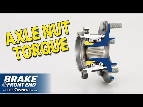 Axle Nut Torque Specifications
