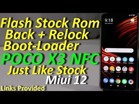Flash Stock Miui 12 Back On POCO X3 NFC