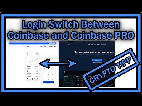How To Switch Login From Coinbase To Coinbase PRO Or Vise Versa?