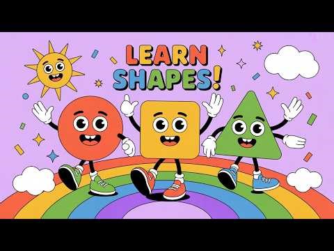 Learn Circle, Square & Triangle | Fun Shapes Dance Video / Created with InVideo AI