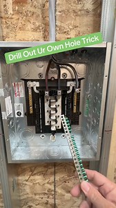 179K views · 775 reactions | How To Drill Out Your Own Hole On A Ground Bar 瀞 #wiredup #thebasementking #kickingitwiththeking #electrical #material #romex #ElectricalWork #RomexWires #AlwaysPrepared #ElectricalMaterials #HandyTools #DIYProjects #HomeImprovement #ElectricianLife #WiringSolutions #ToolKitEssentials | King Whack Hacks | Facebook