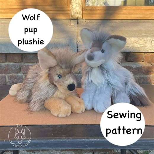 Wolf Pup Plushie Sewing Pattern – Realistic Faux Fur Stuffed Animal Tutorial (digital Download) - Etsy Australia