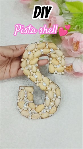 Diy Pista Shell Craft 🎀 #shorts #pistashellcraft #viral #ytshorts #aestheticroomdecor