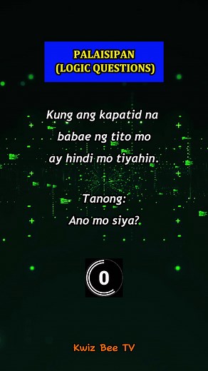 Logic Questions and Riddles in Tagalog