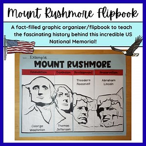 "Mount Rushmore" | A Flipbook to Teach the History of this US National Memorial