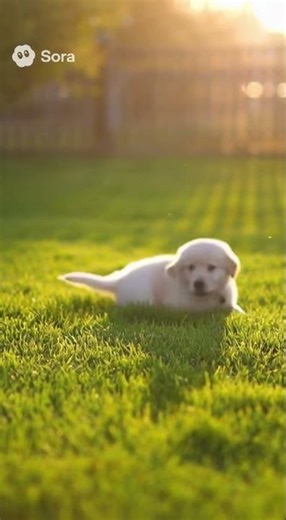 A puppy trying to catch its own tail for the first time