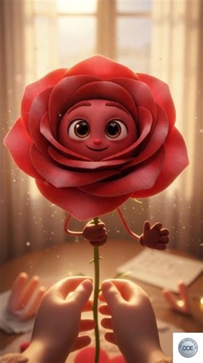 3D Rose Gift Product Ad Video | Cute Pixar-Style Flower Commercial Edit