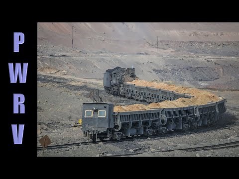 Chinese Railways - Sandaoling's JS Class Steam Locomotives Work At The Western End of The Coal Pit
