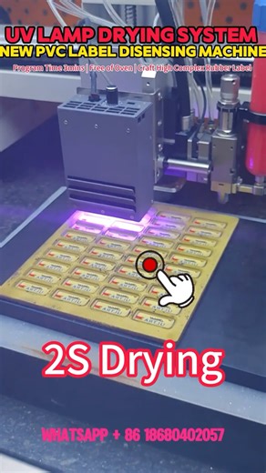 Amazing Process Of UV Lamp on New 8 Colors PVC Label Machine Making Premium Soft Rubber Patches